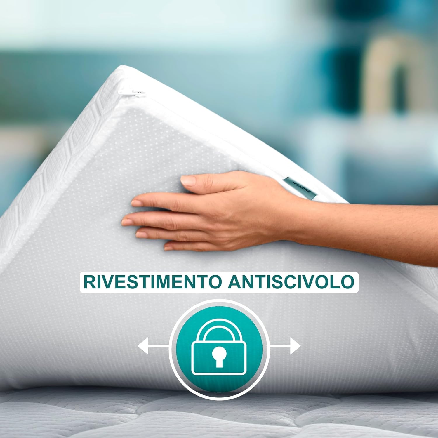 Wendre Topper Matrimoniale 200x200cm 7cm - immagine 5