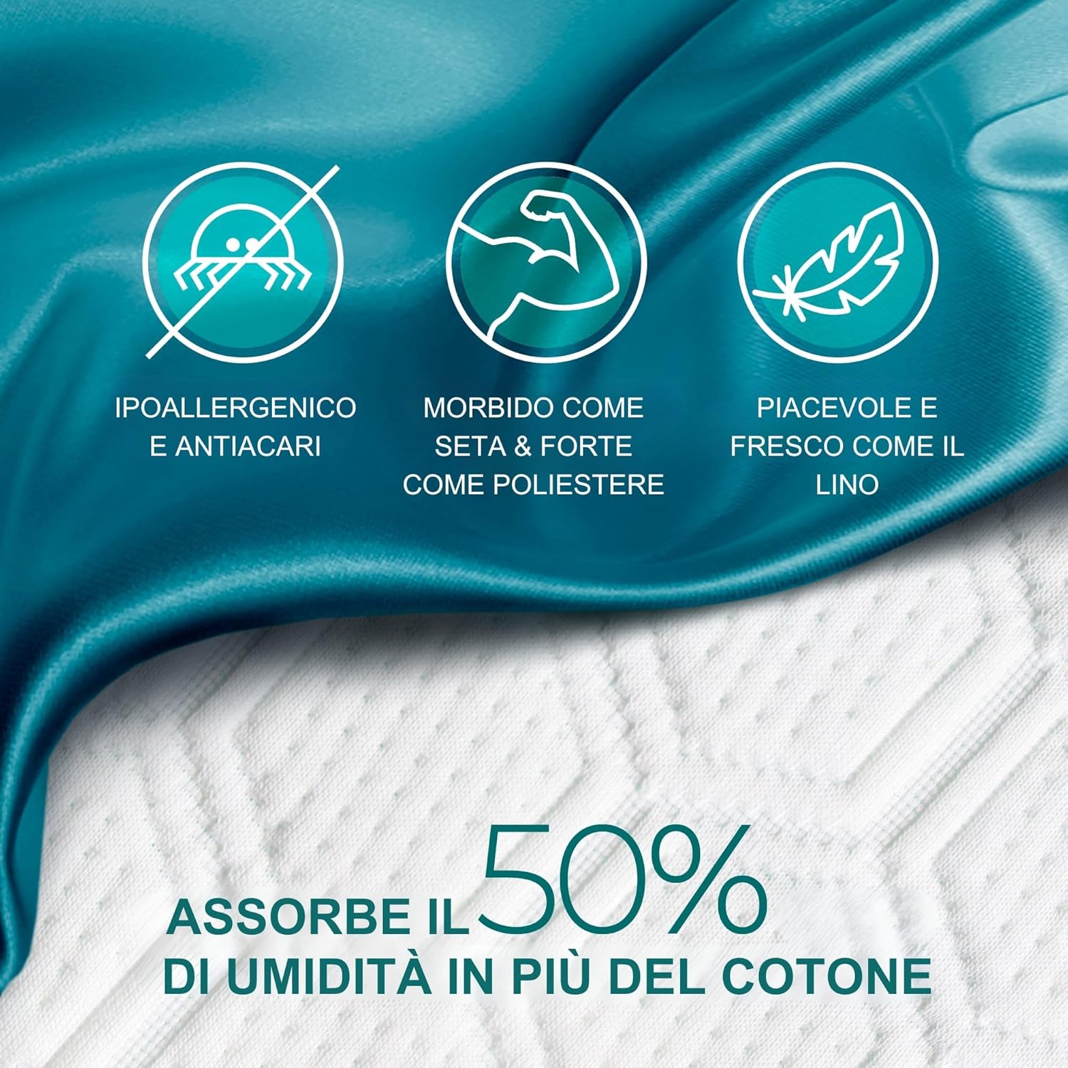 Wendre Topper Matrimoniale 200x200cm 7cm - immagine 6