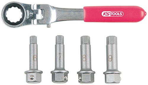 KS Tools 918.3500 Serie di bussole per pinze freni, 5 pz