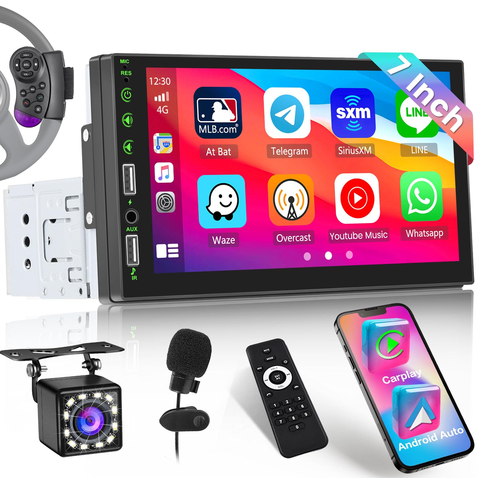 Inefala Autoradio 1 Din con CarPlay e Android Auto