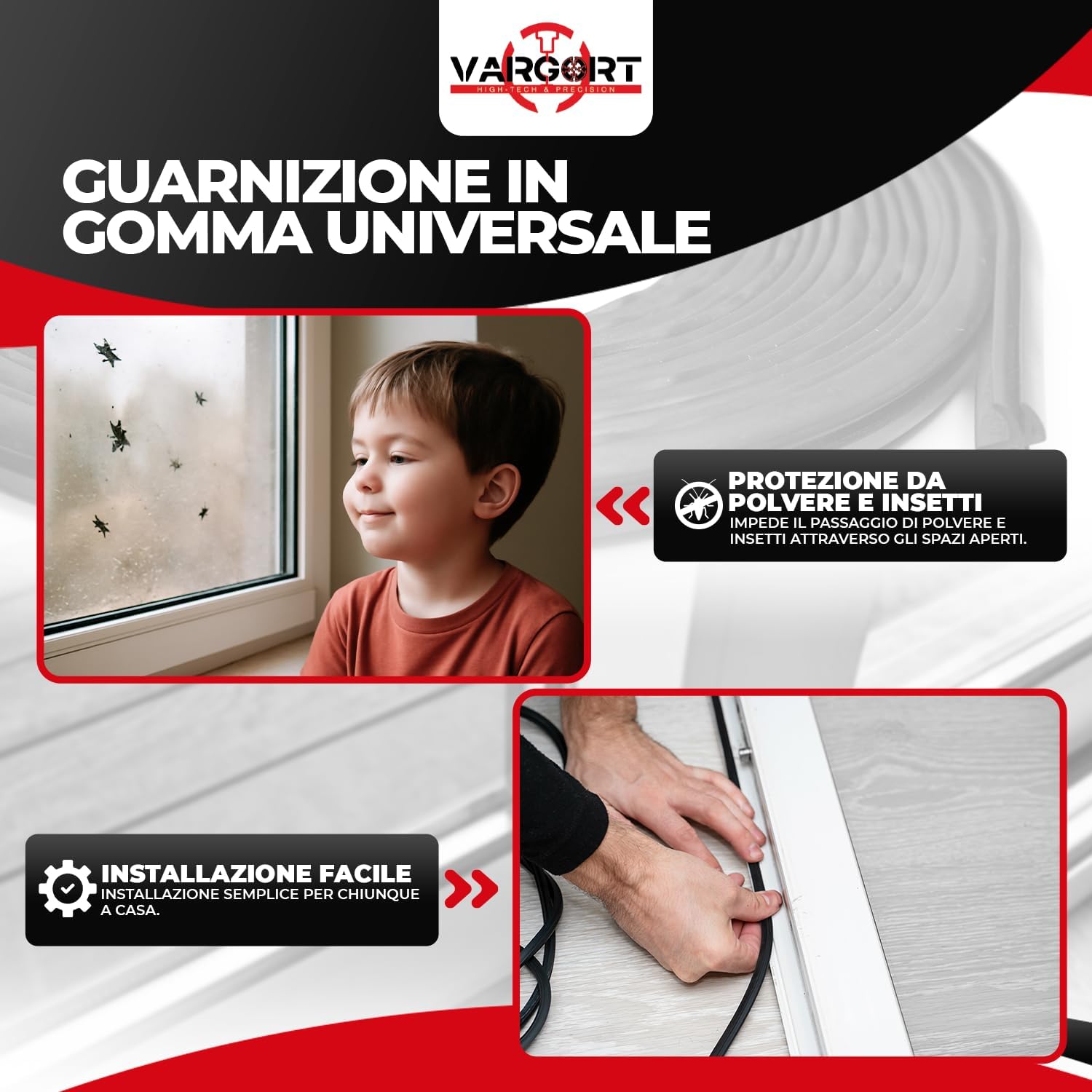 Paraspifferi S-1125 EPDM Nero 50m - immagine 4