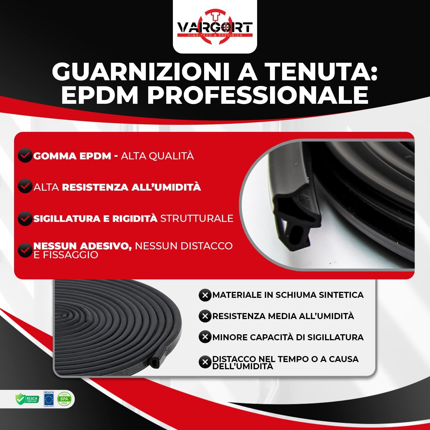 Paraspifferi S-1125 EPDM Nero 50m - immagine 6