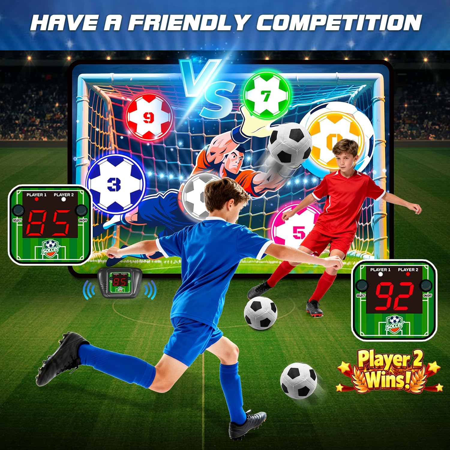 VATOS Set Calcio Elettronico Segna-Punti - immagine 6