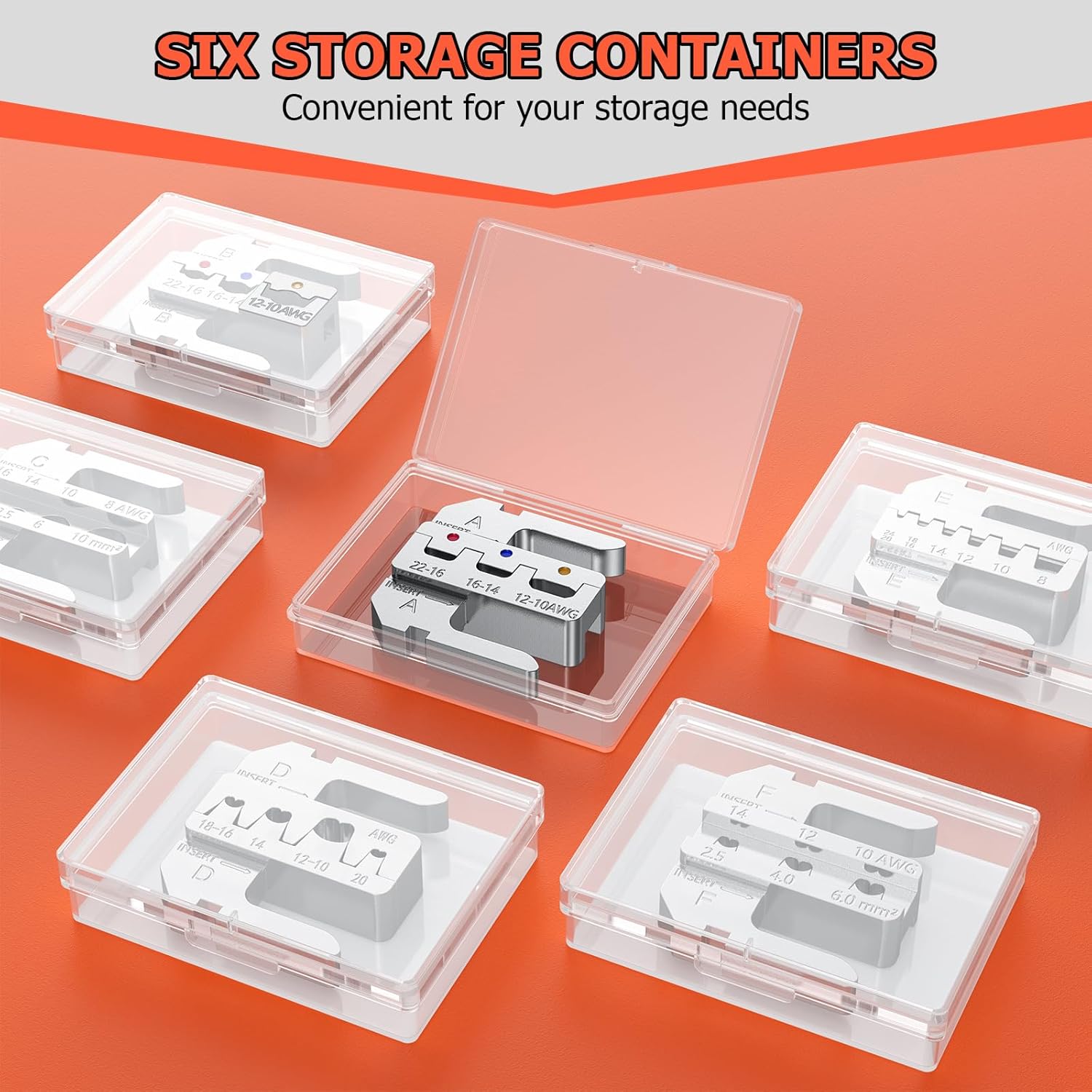 Preciva Set 6 Pinze a Crimpare con Ganasce Rapide - immagine 5