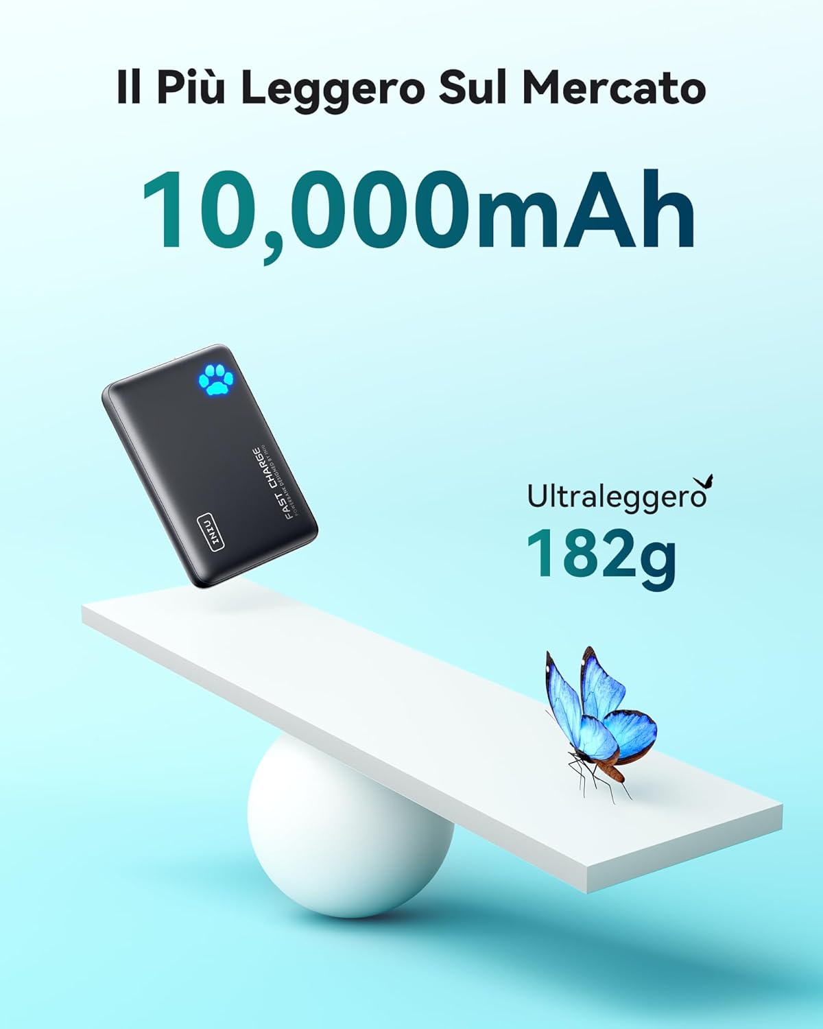 Iniu Power Bank 22.5W 10000mAh Ricarica Rapida - immagine 2