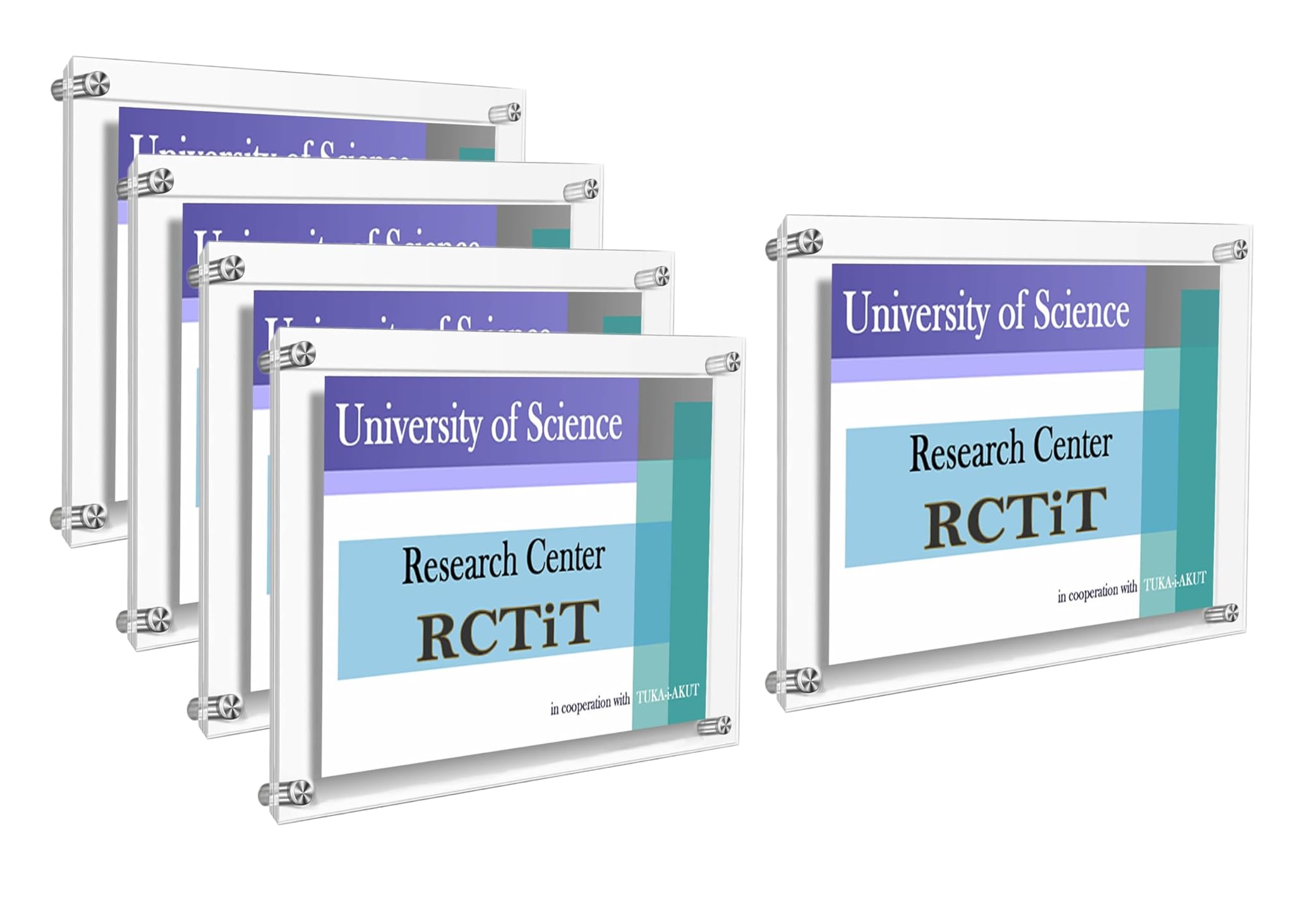 Tuka-i-akut 5X Cornice Display da Parete per A3