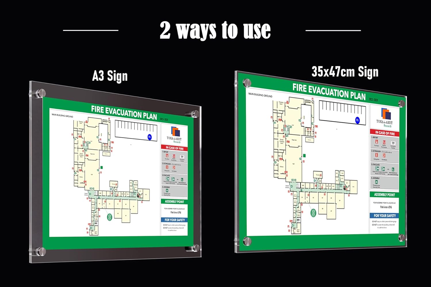 Tuka-i-akut 5X Cornice Display da Parete per A3 - immagine 5