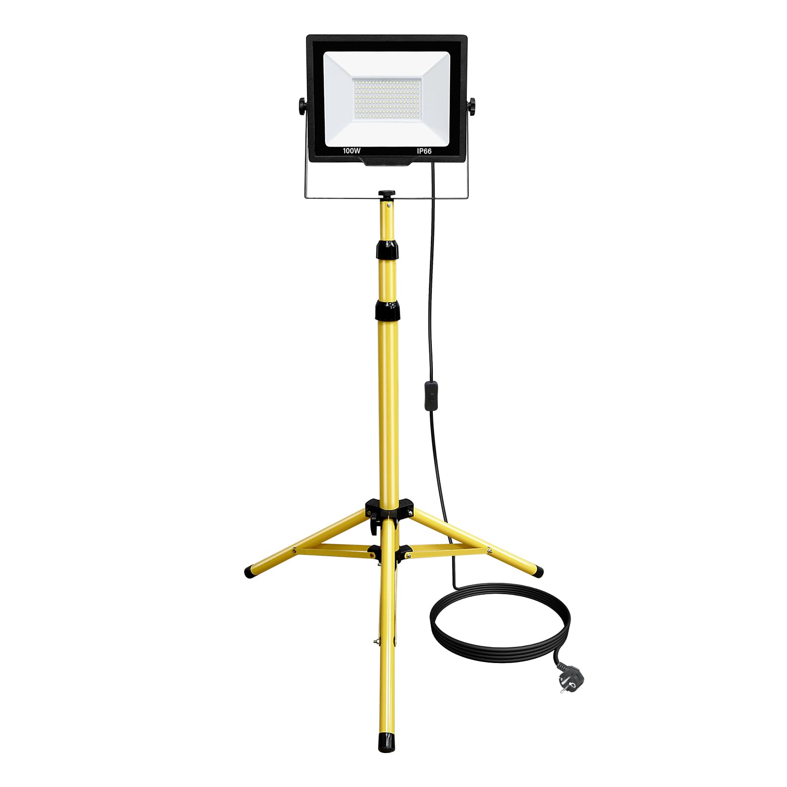 RIGIDON Faretto da Cantiere LED 100W con Treppiede