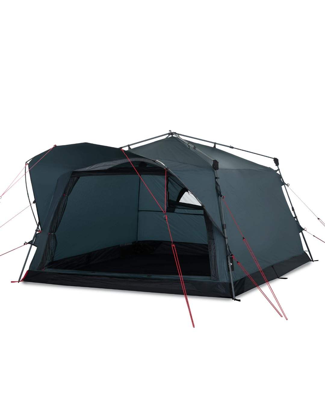 qeedo Quick Villa 5 Tenda familiare (4 o 5 Persone) con Quick-Up-System - Grigio