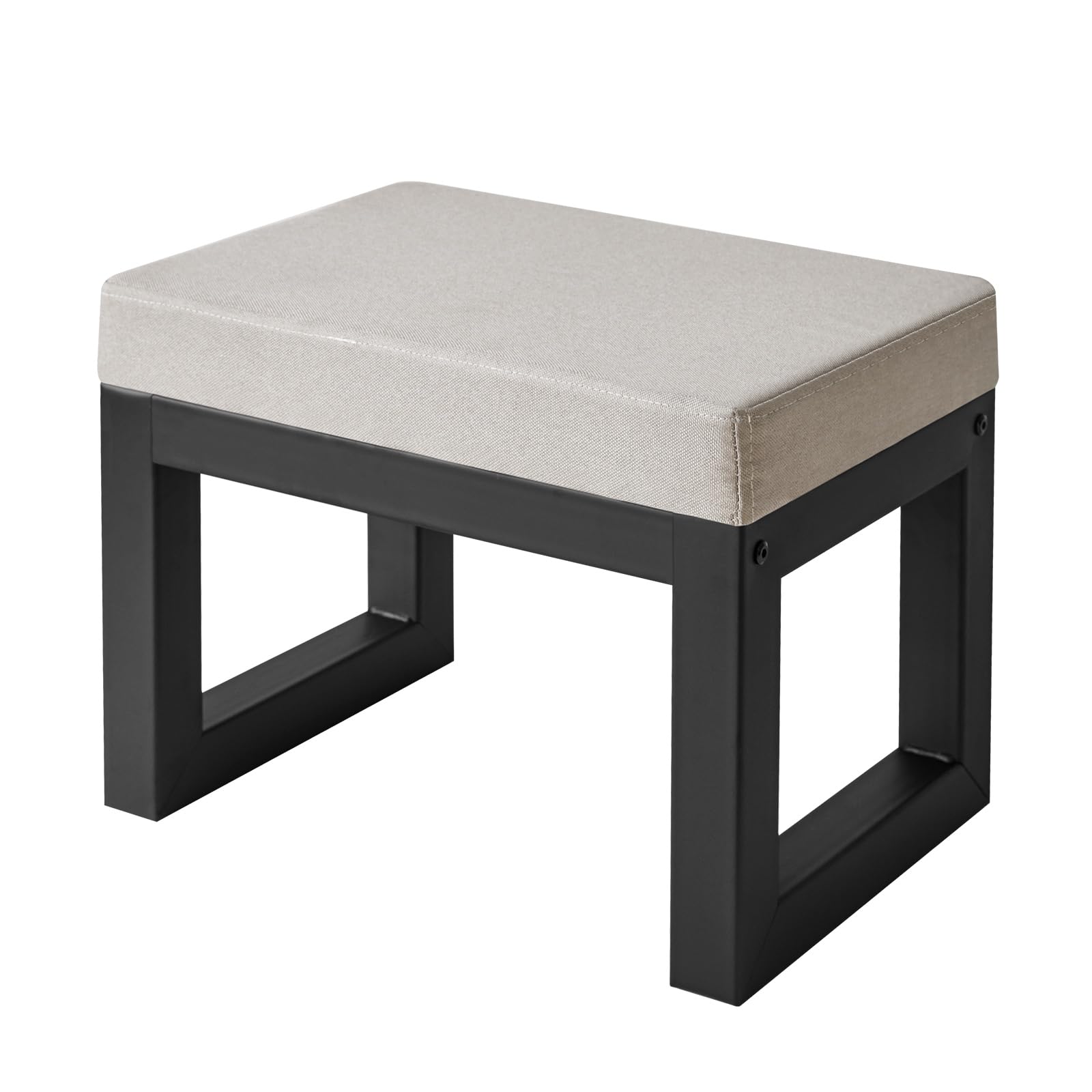 Ibuyke Poggiapiedi Ottomano Rettangolare 16”, Grigio