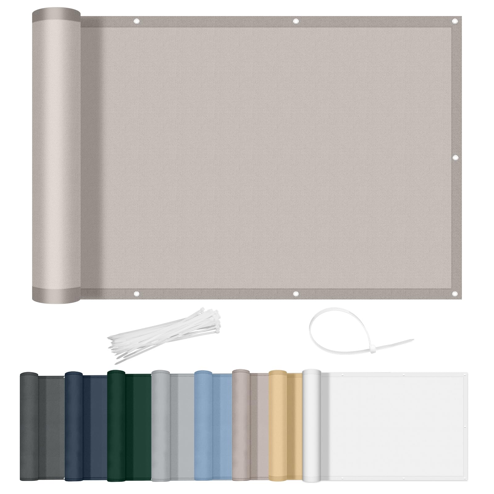 AXT SHADE Frangivista Balcone 80x1000cm, Taupe