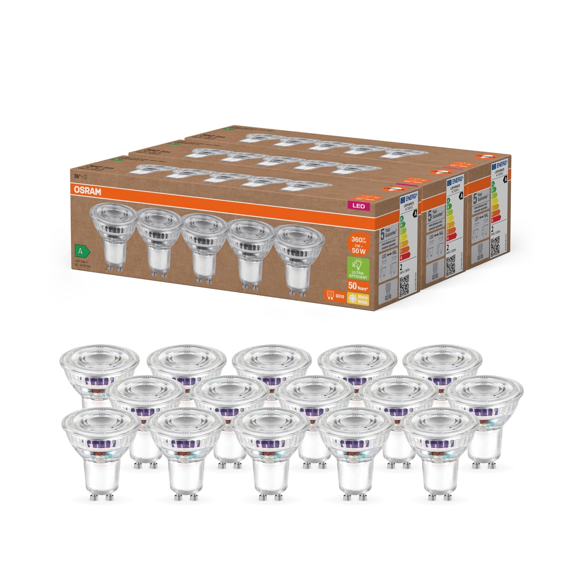 Osram Lampade LED E27 Alta Efficienza A (15 pz)