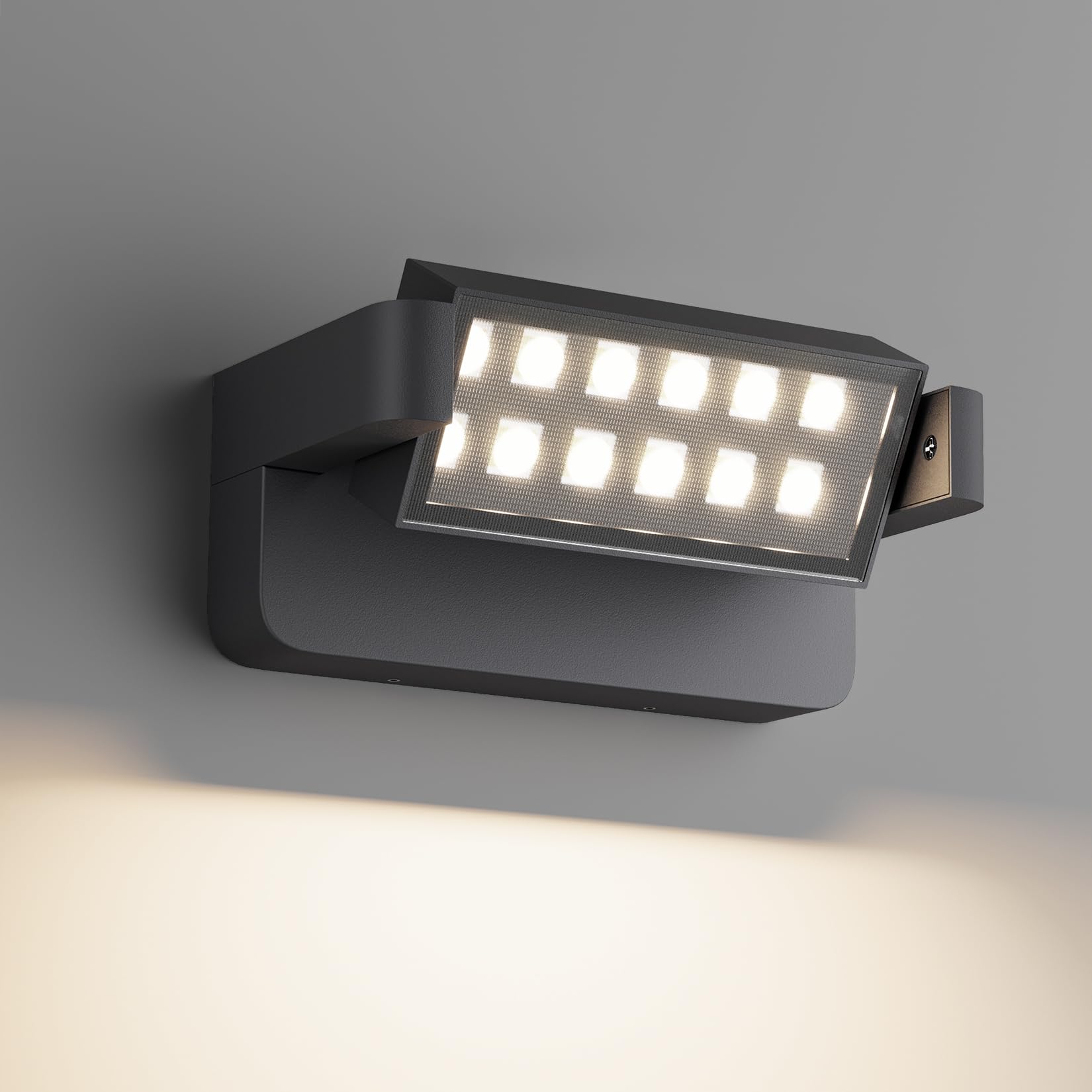 Aipsun Applique LED da Esterno/Interno 24W Antracite