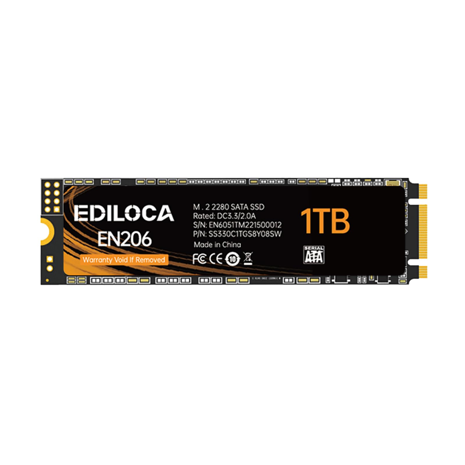 Ediloca EN206 1TB M.2 SSD SATA III 6Gb/s