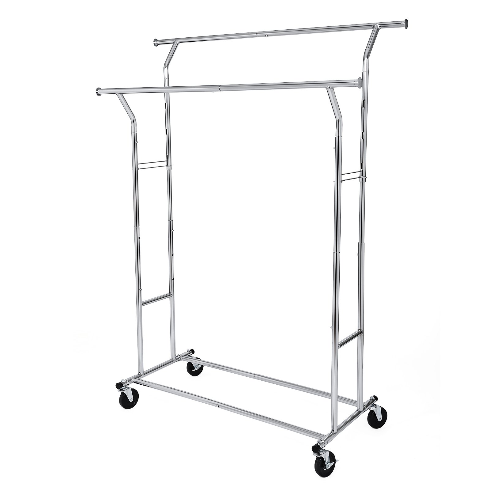 Songmics Stand Appendiabiti in Acciaio Cromato