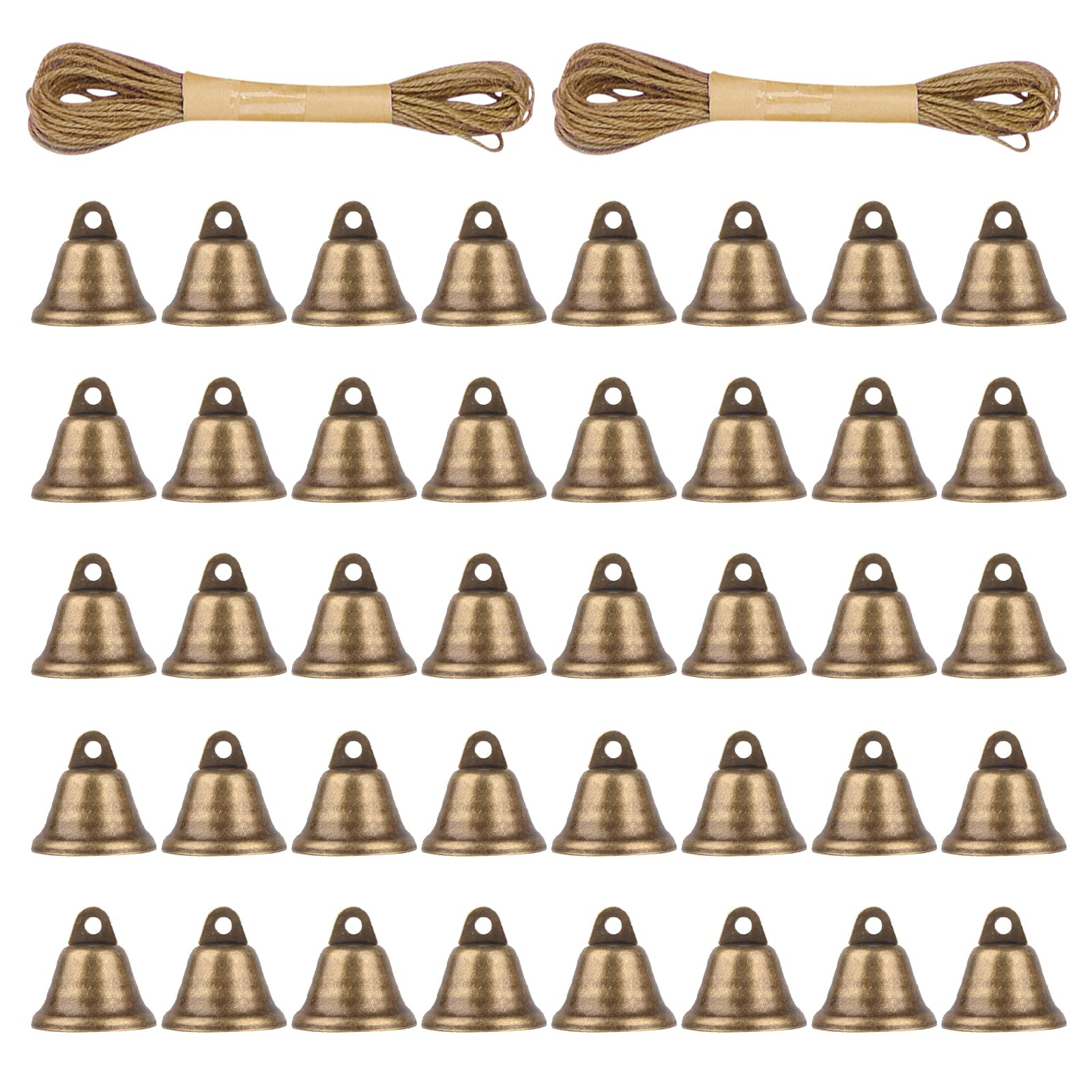 Campanelli in Bronzo Piccoli Vintage 40 Pezzi