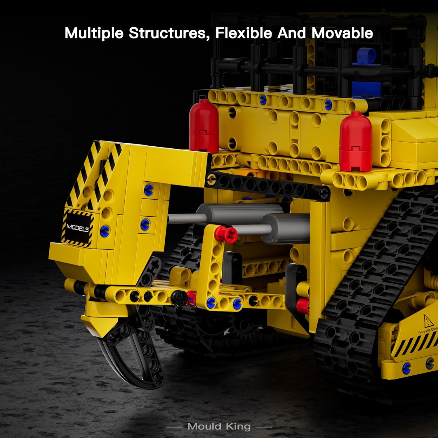 Mould King 15071 - Bulldozer Telecomandato con Motore - immagine 5