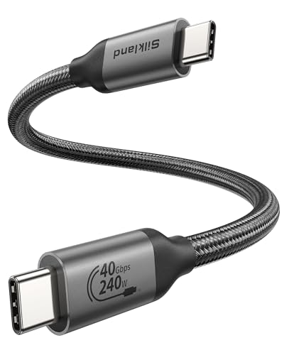Silkland Cavo USB4 con Thunderbolt 4 30cm, 40Gbps