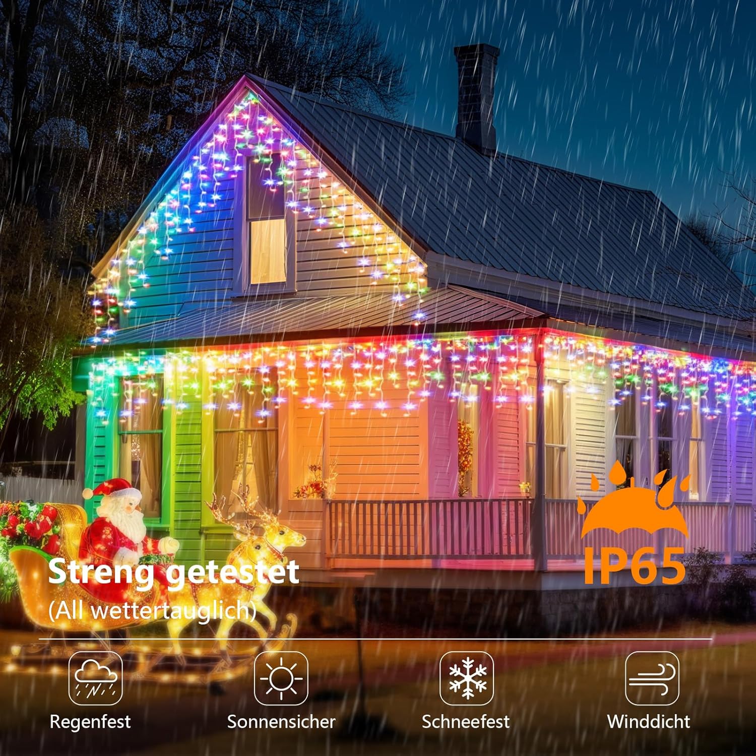 Luci di Natale da Esterno 800 LED 25+5M IP65 - immagine 2