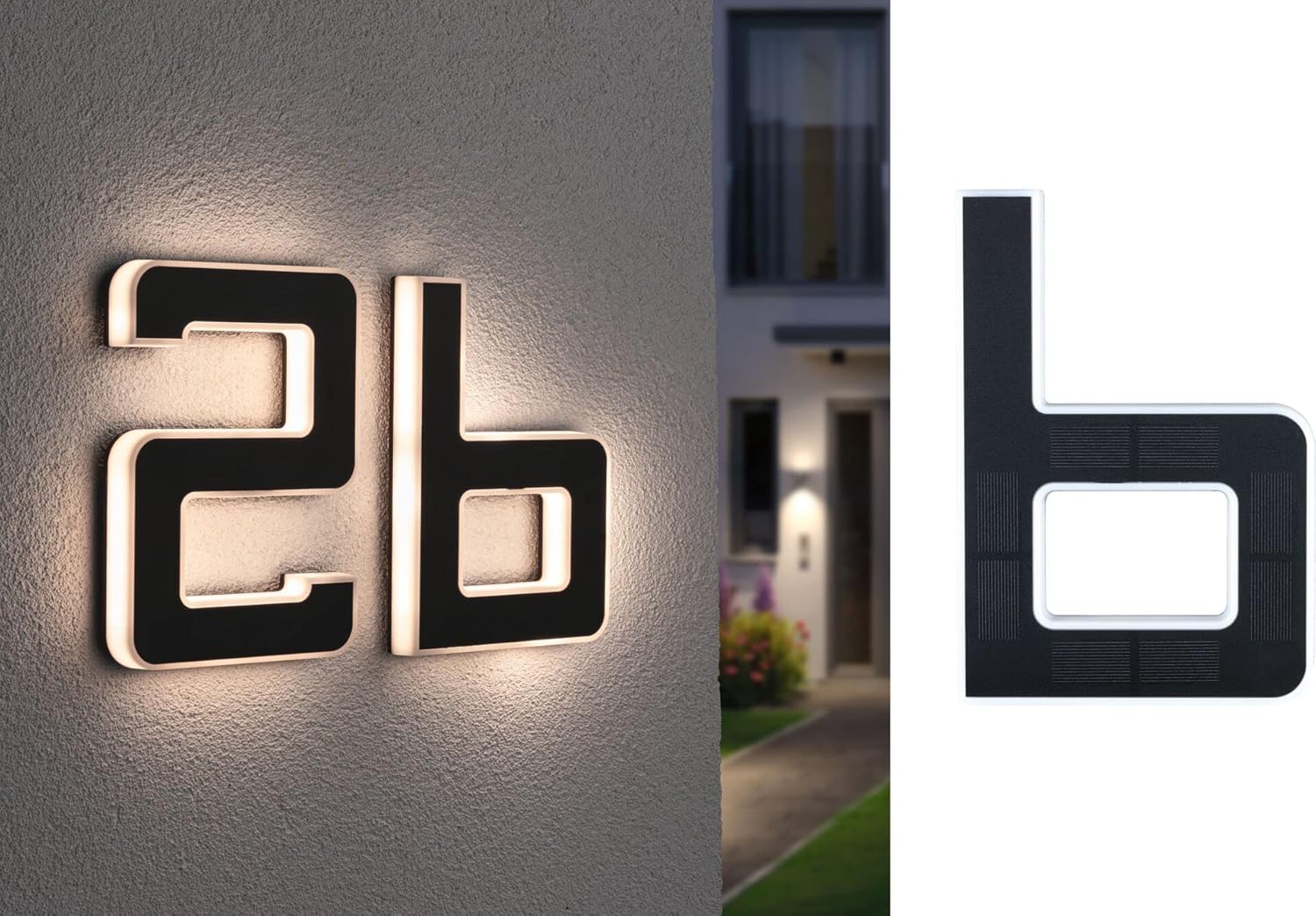 Paulmann 94651 - Numero Civico a LED Solare, Nero - immagine 12