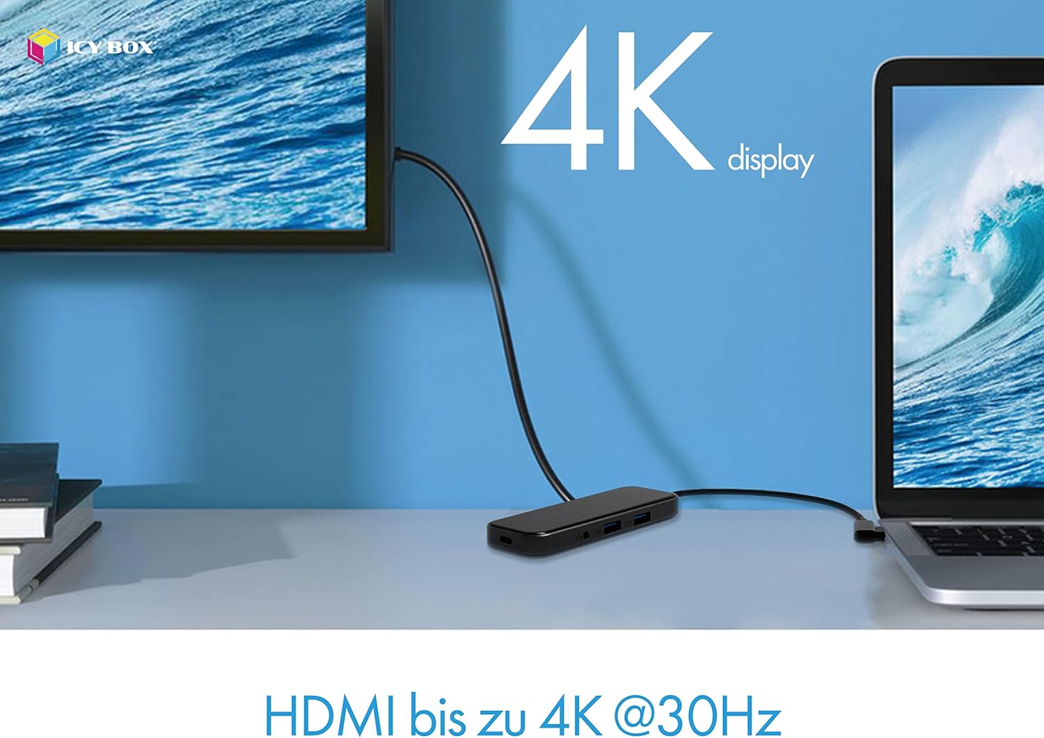 Icy Box Docking Station USB-C 8 in 1 - immagine 3