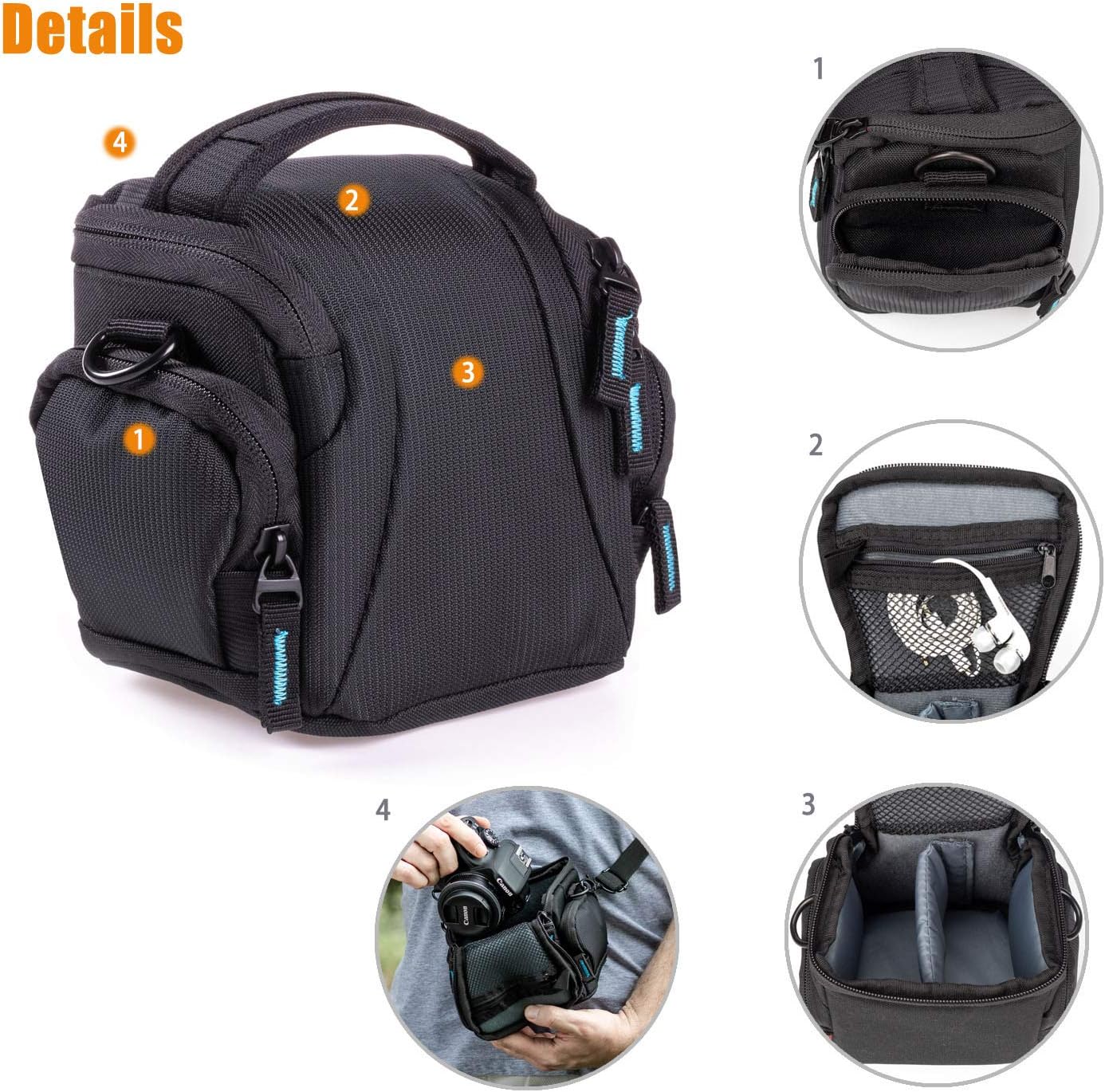 Bodyguard DSLM Borsa Fotografica System L - Nera - immagine 2