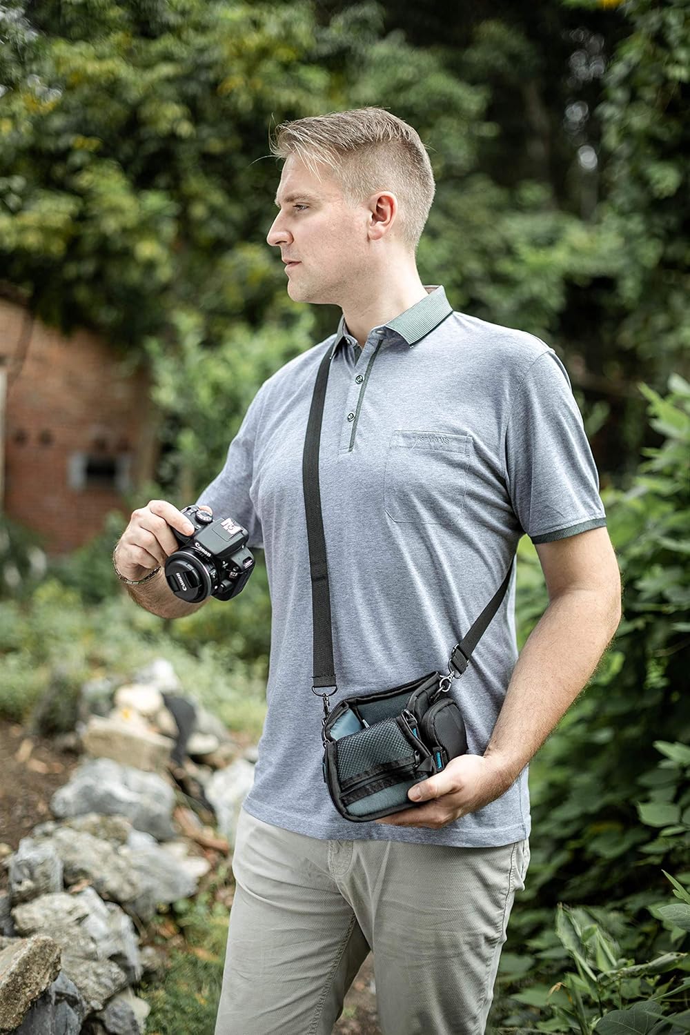 Bodyguard DSLM Borsa Fotografica System L - Nera - immagine 4