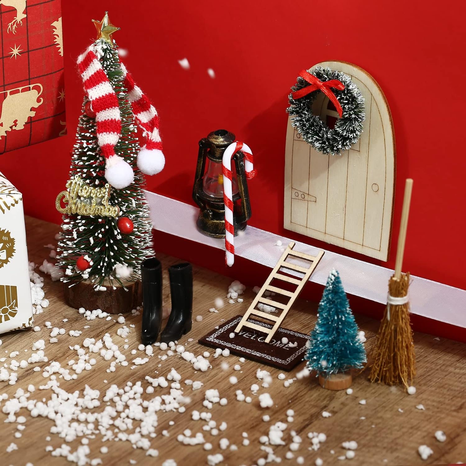 GWHOLE Porta Elfo Natale Kit 10 Pezzi - immagine 4
