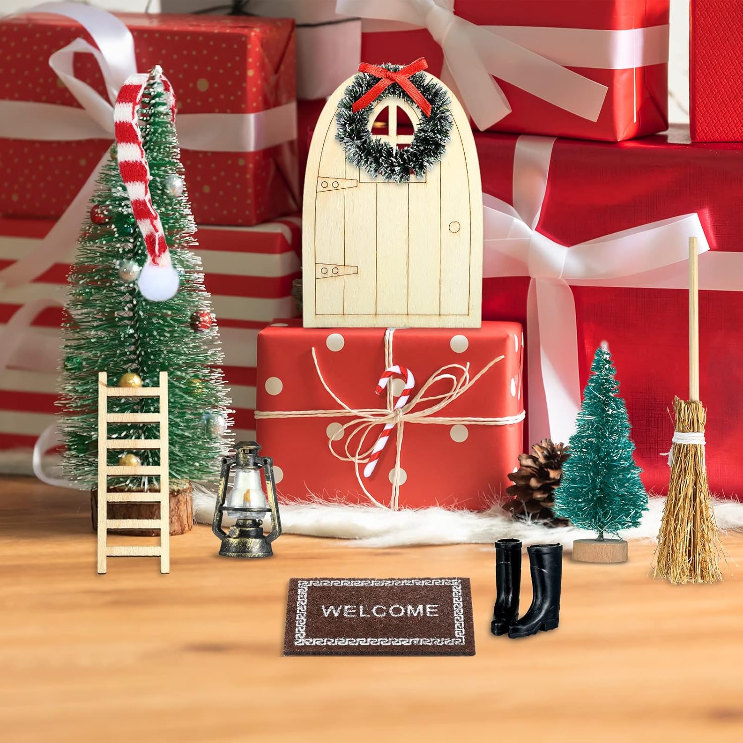 GWHOLE Porta Elfo Natale Kit 10 Pezzi - immagine 5