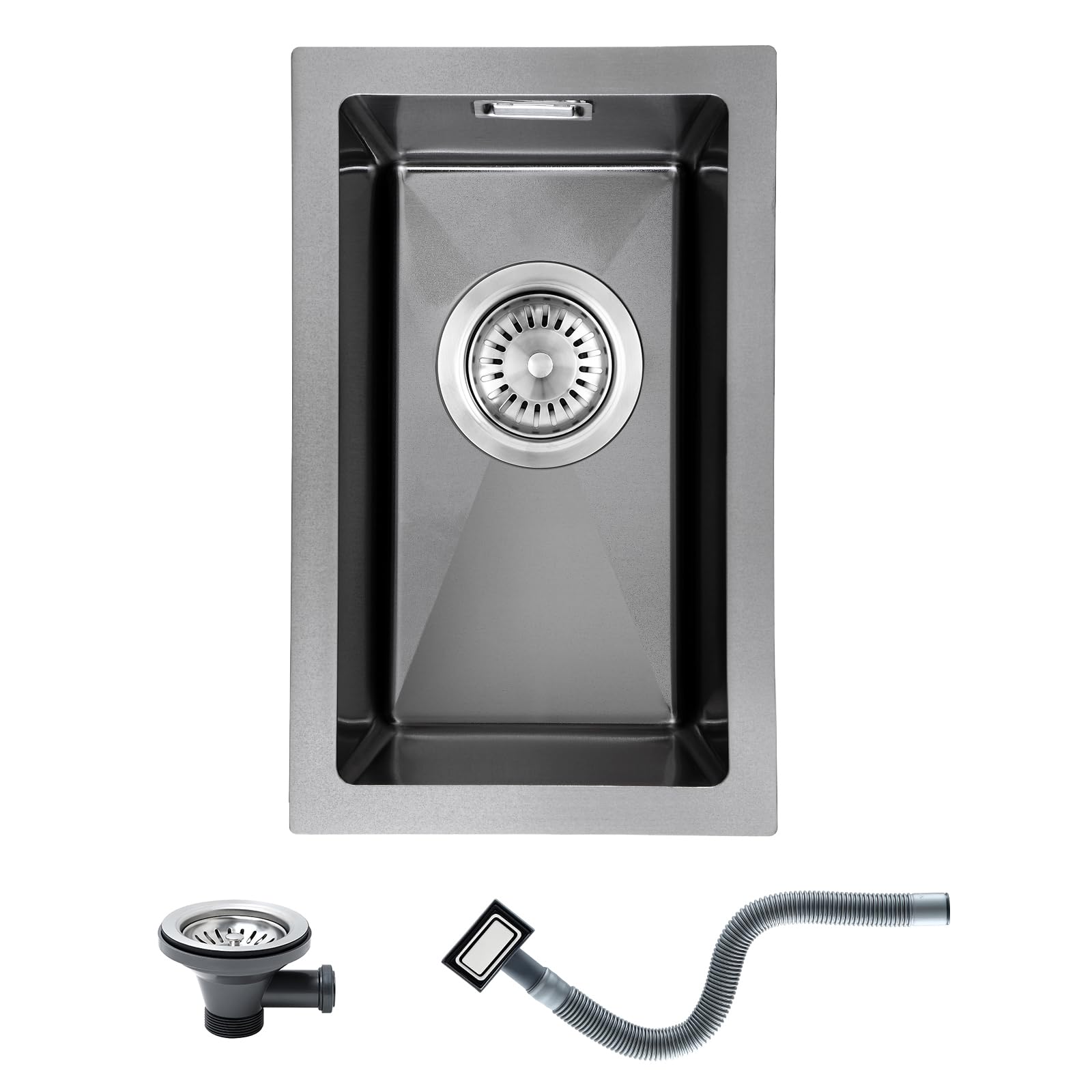 Keokbon Piccolo Lavello Cucina Nero Antracite 25x40cm