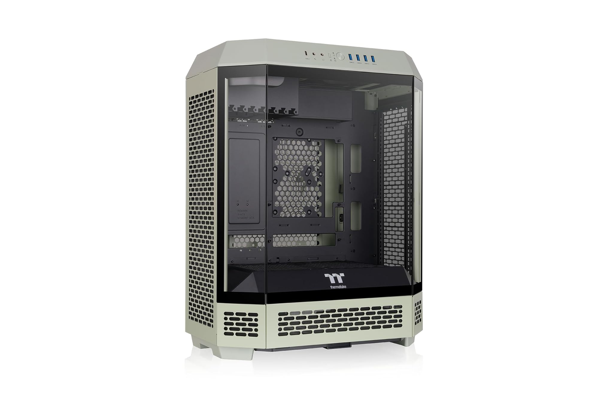 Thermaltake The Tower 600 Mid Tower Chassis | Connettori nascosti | Matcha Green