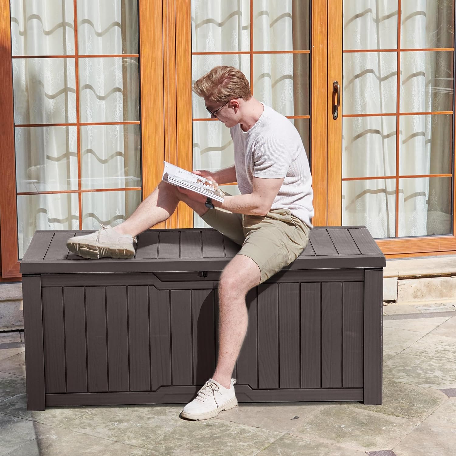 Yitahome Baule da Esterno 450L in Resina - immagine 2