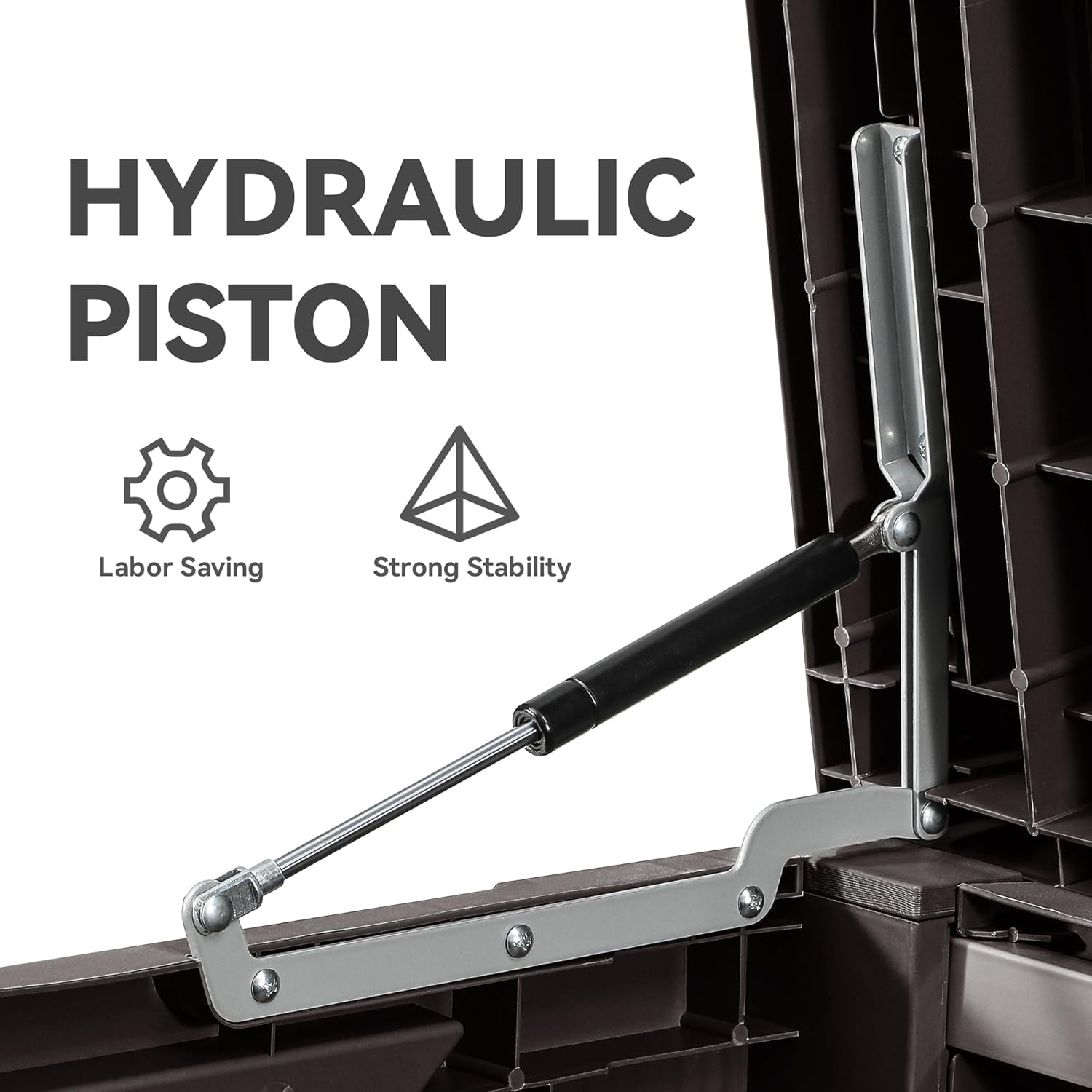 Yitahome Baule da Esterno 450L in Resina - immagine 5