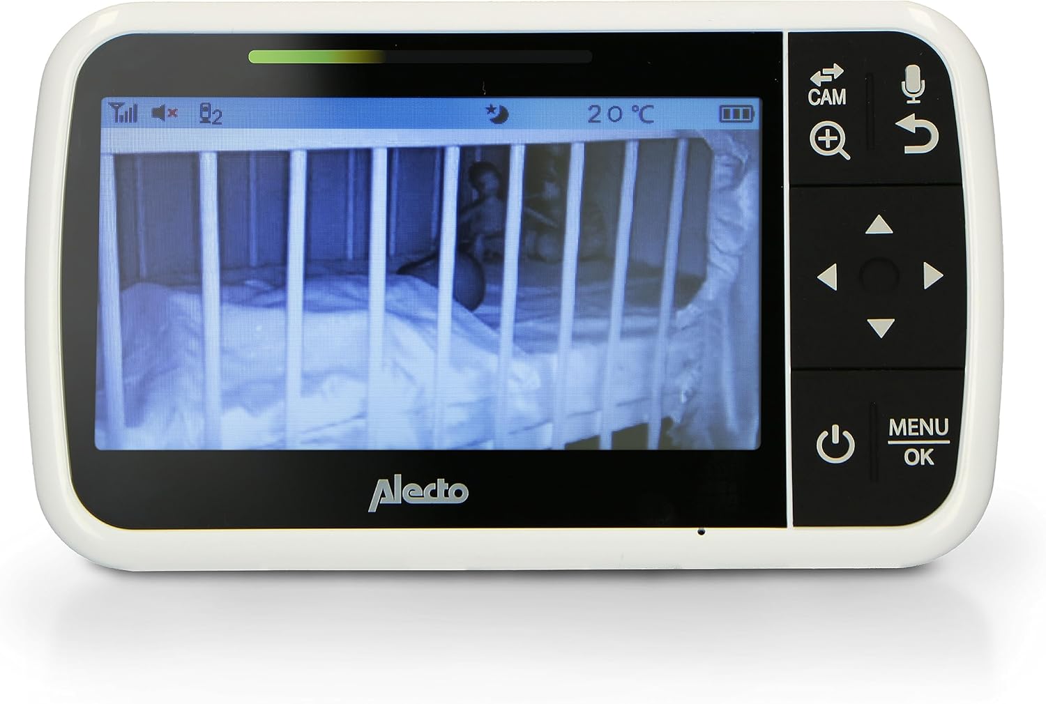 Alecto DVM149GN - Babyfoon met camera - Temperatuurweergave - Wit-Groen - immagine 5
