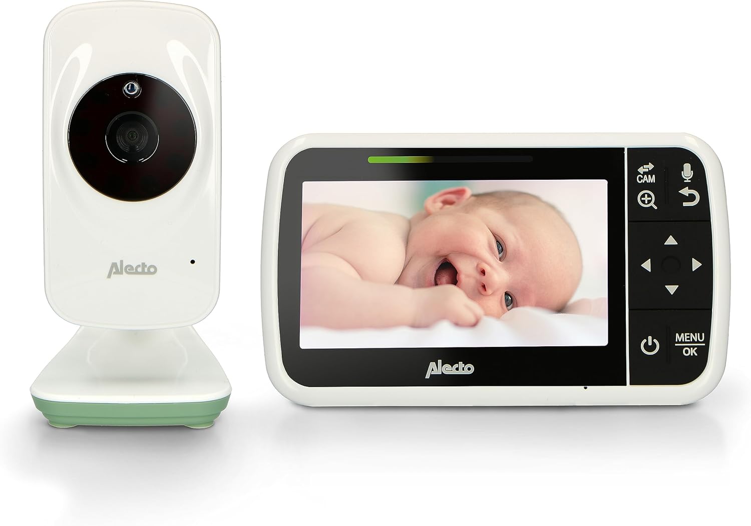 Alecto DVM149GN - Babyfoon met camera - Temperatuurweergave - Wit-Groen - immagine 7