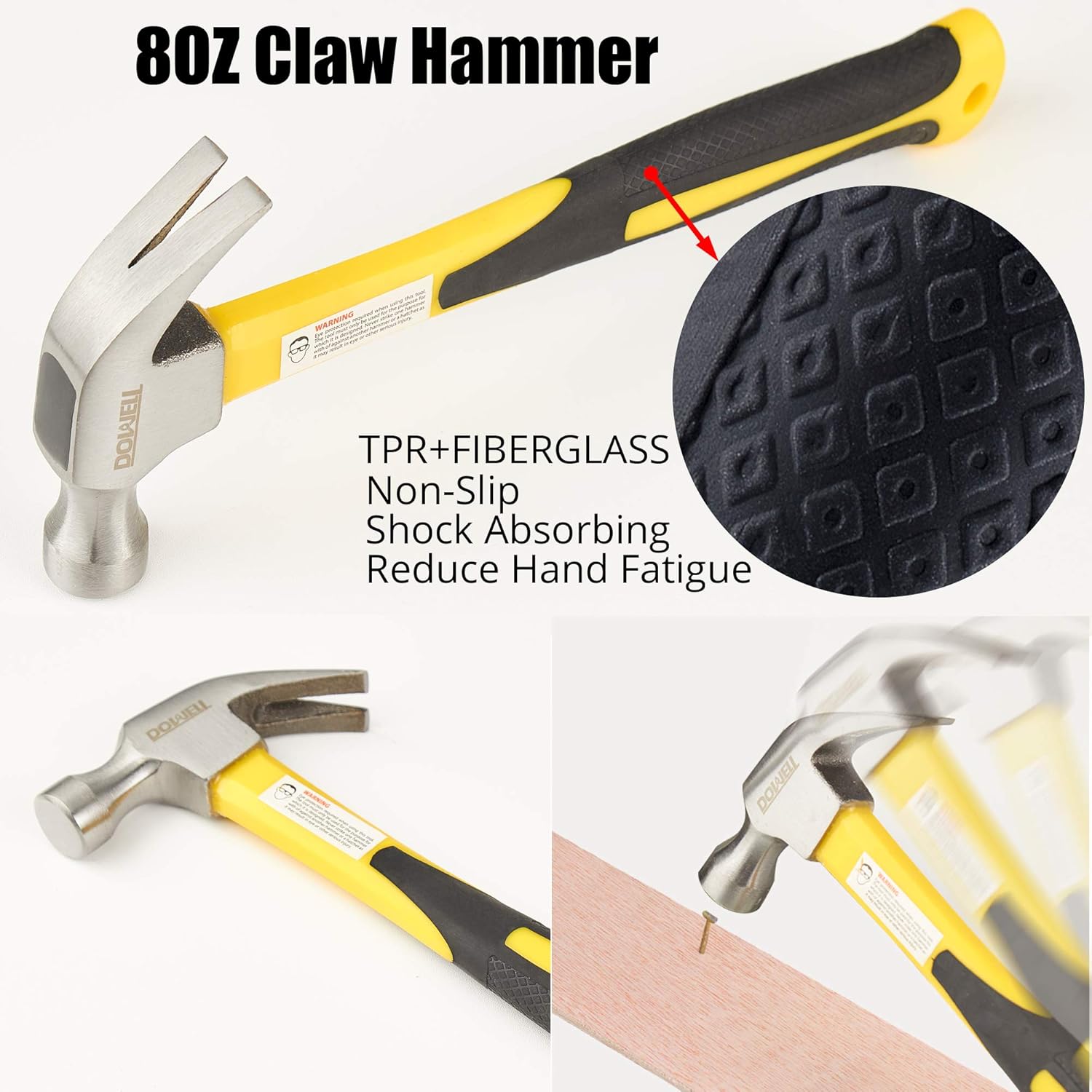 DOWELL Tool Set 49-Piece Home Repair, Yellow and black, 49 - immagine 4