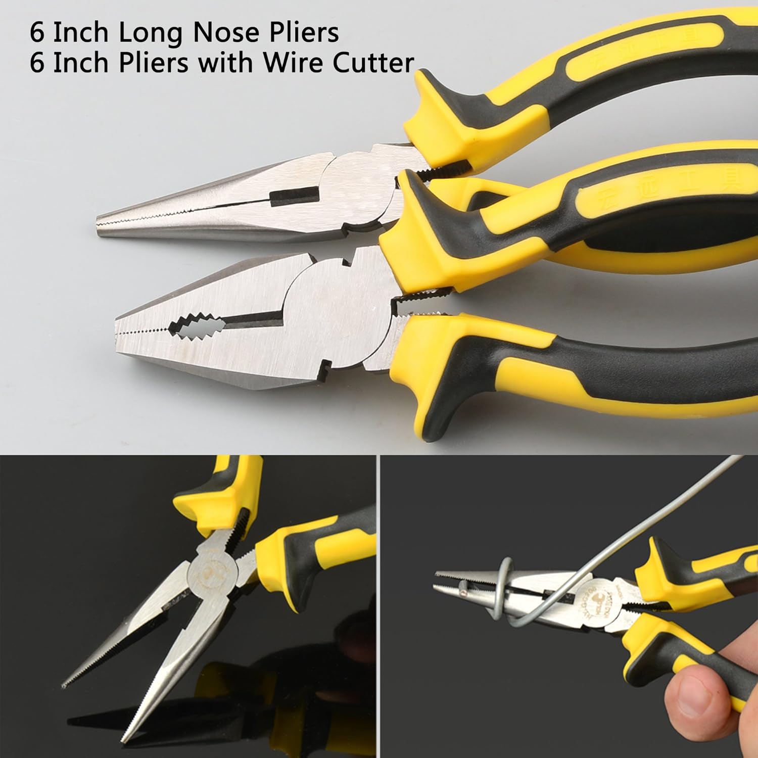 DOWELL Tool Set 49-Piece Home Repair, Yellow and black, 49 - immagine 6