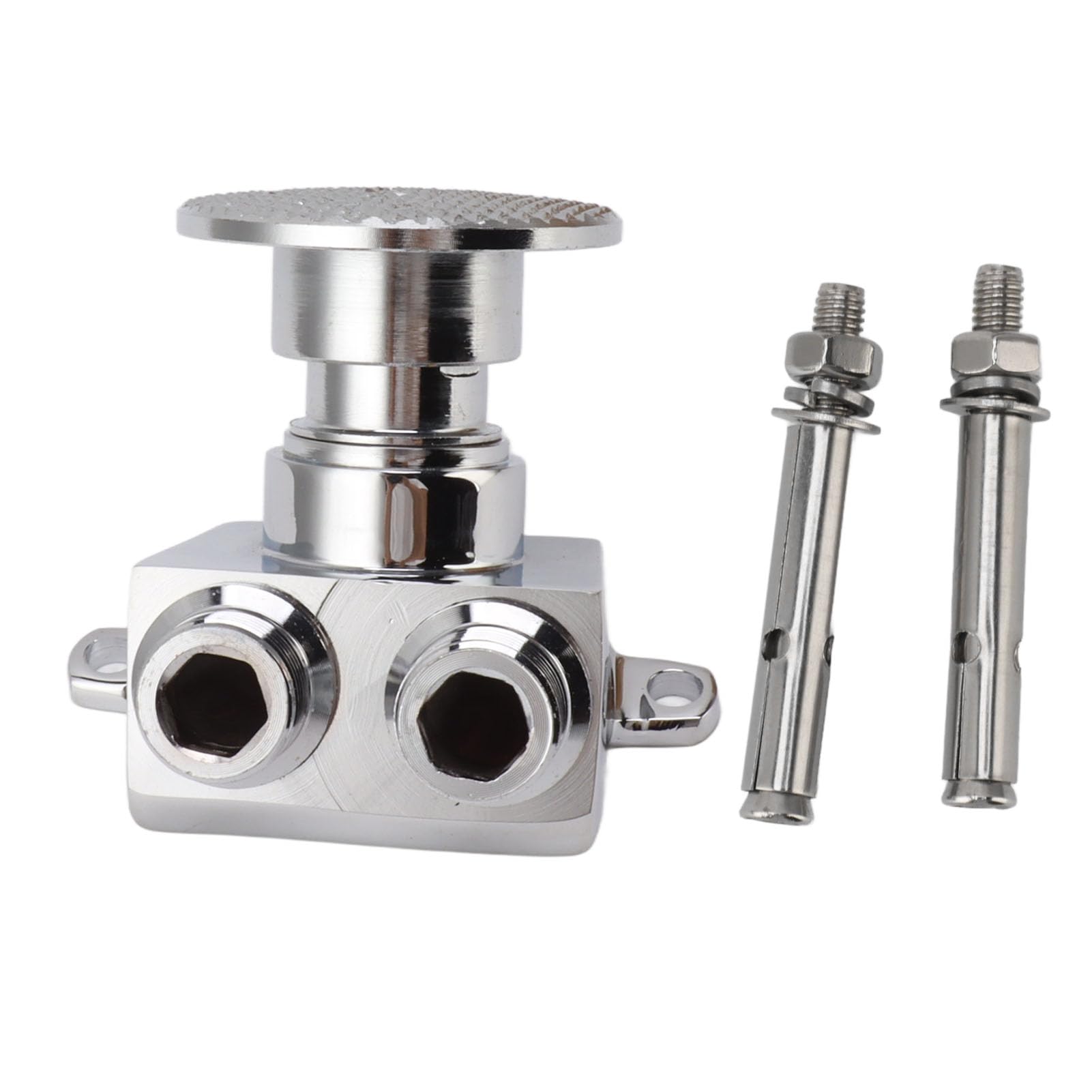 Valvola dell'Acqua a Pedale, Singolo Rubinetto della Valvola, Rubinetto Automatico dell'Acqua del Piede con Filettatura G1/2in, Pavimento in Rame Valvola di Controllo del Pedale
