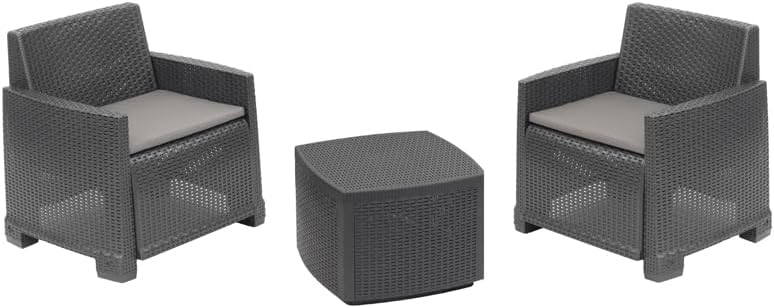 Dmora Set Salotto Esterno Laigueglia, Antracite