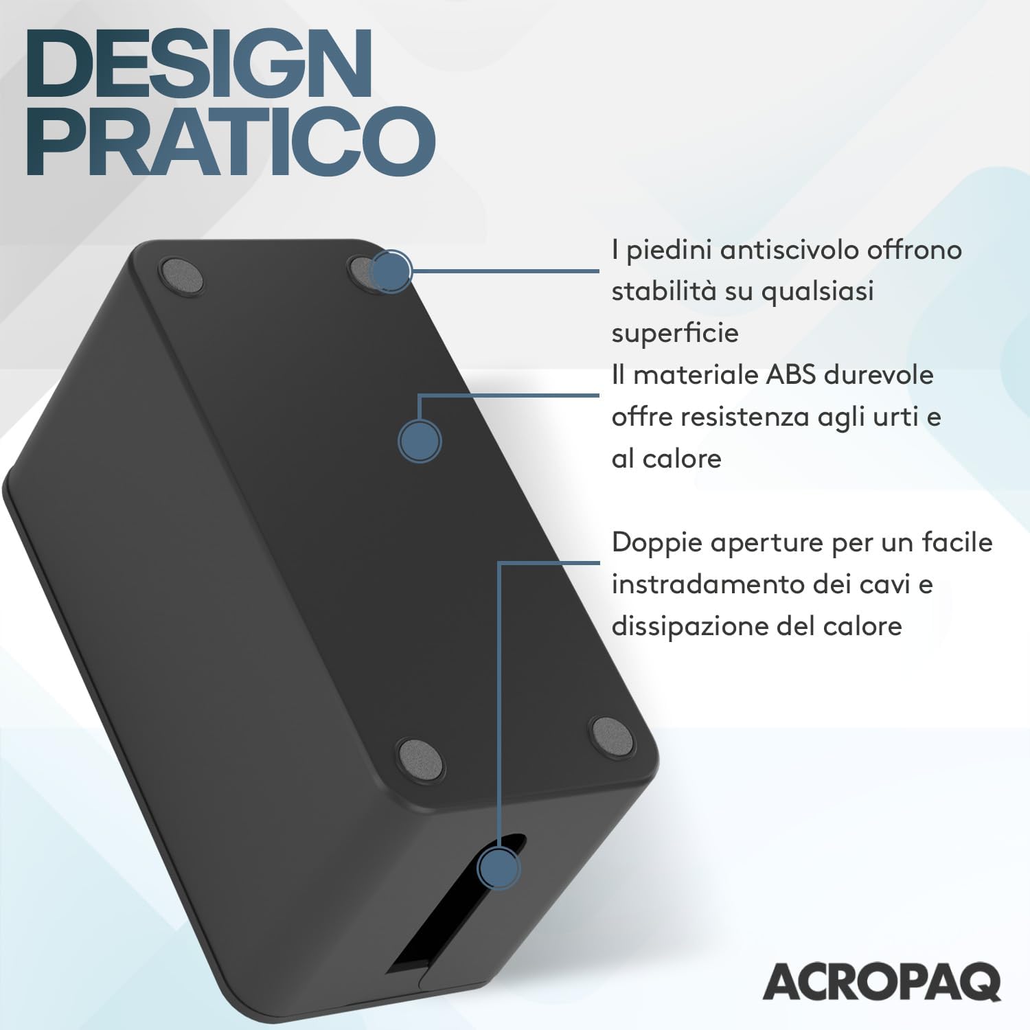 Acropaq Scatola per Cavi Grande Nera - immagine 4