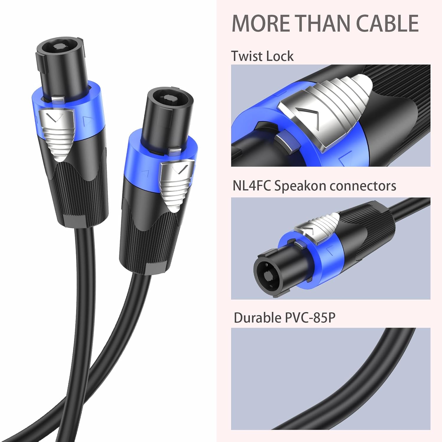 GCTBL Cavo Speakon a Speakon 60M 15 Guage - immagine 2