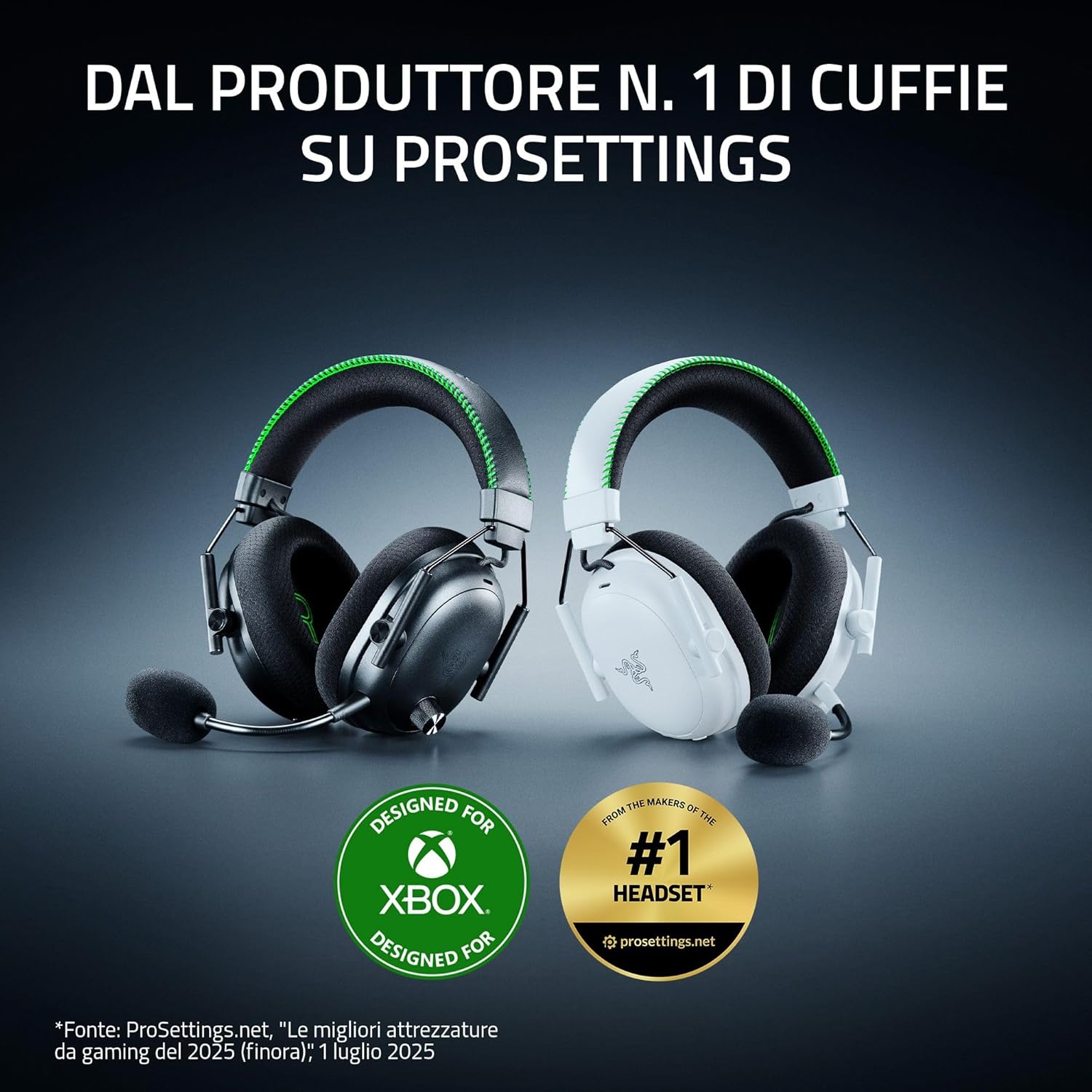 Razer BlackShark V3 Pro XBOX S|X - Cuffie Wireless ANC, Bianco - immagine 2