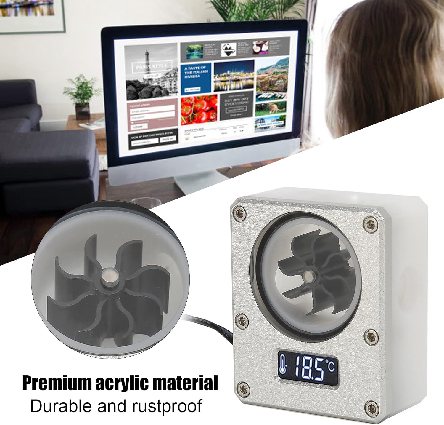 Misuratore di Portata Acqua PC G1/4 - immagine 4