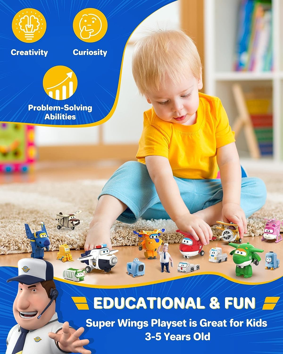 Super Wings Transform-a-Bots Serie 1 - 15 Personaggi 5cm - immagine 7