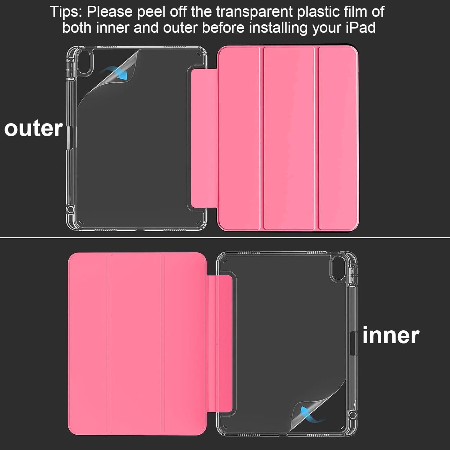 Custodia per iPad 11"/10.9" (2025/2022), Anguria Rossa - immagine 6