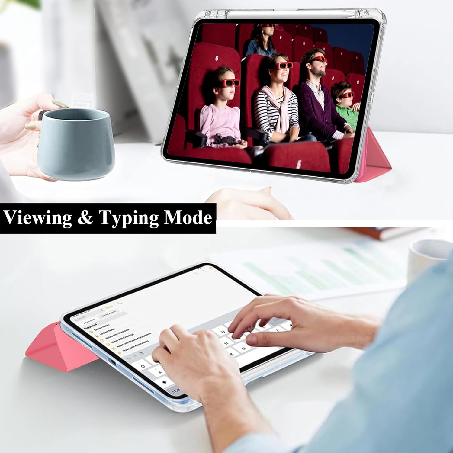 Custodia per iPad 11"/10.9" (2025/2022), Anguria Rossa - immagine 7