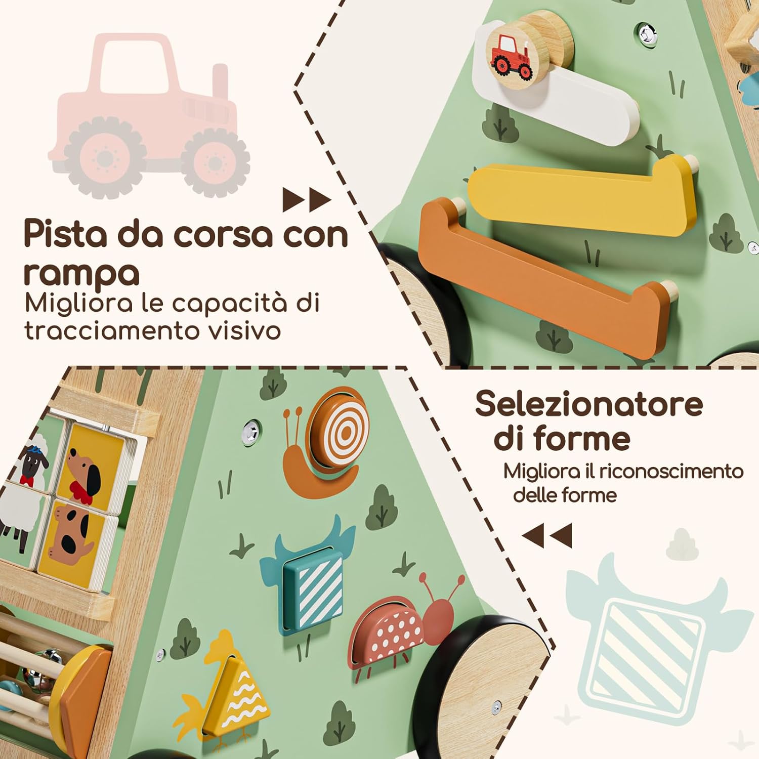 Lehoo Castle Girello in Legno Regolabile - immagine 5