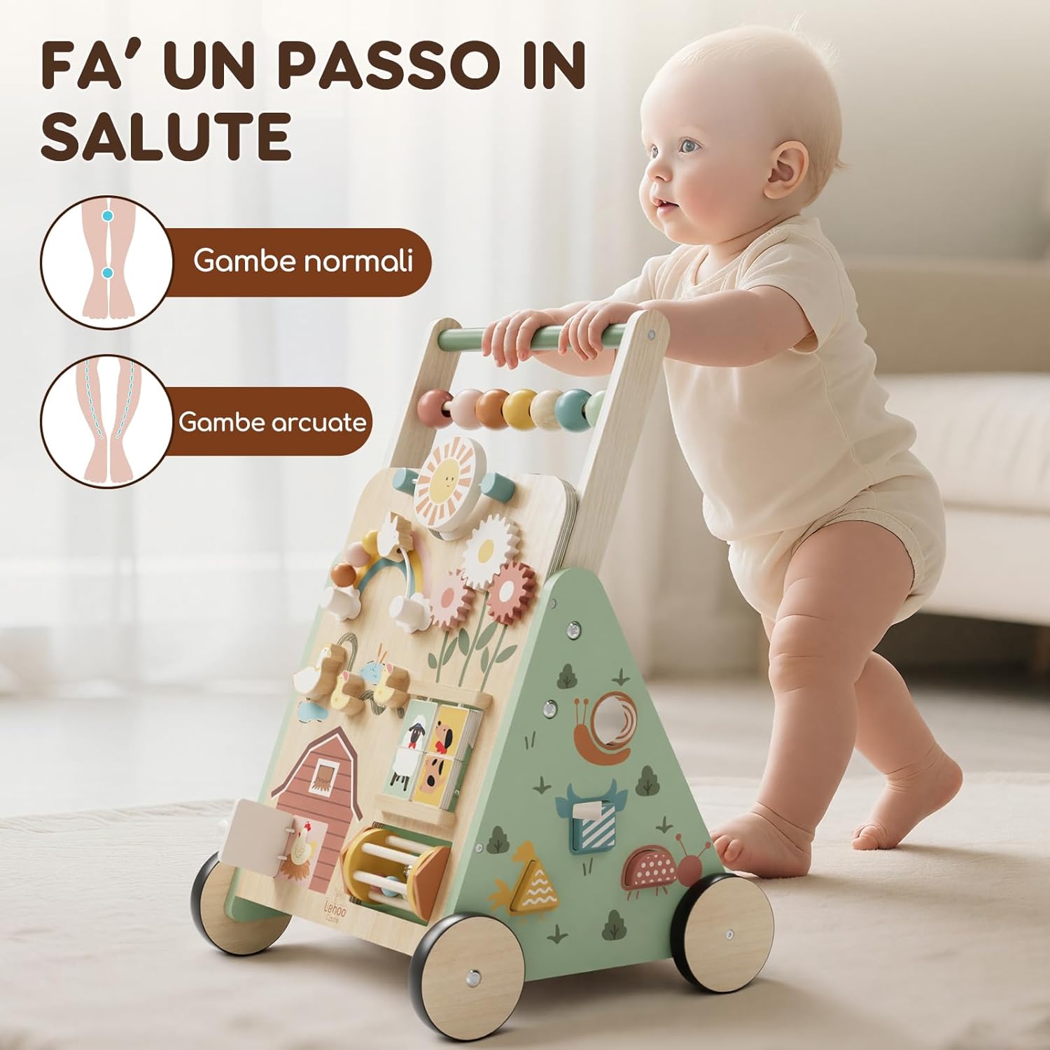 Lehoo Castle Girello in Legno Regolabile - immagine 7