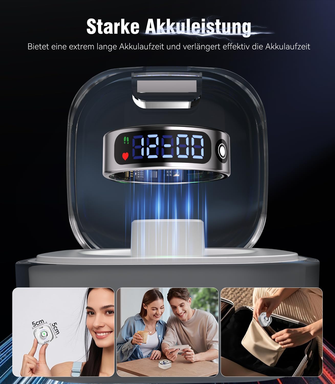 Smart Ring Vantage | 0% -Messfehler + Schlafphasenanalyse - immagine 4