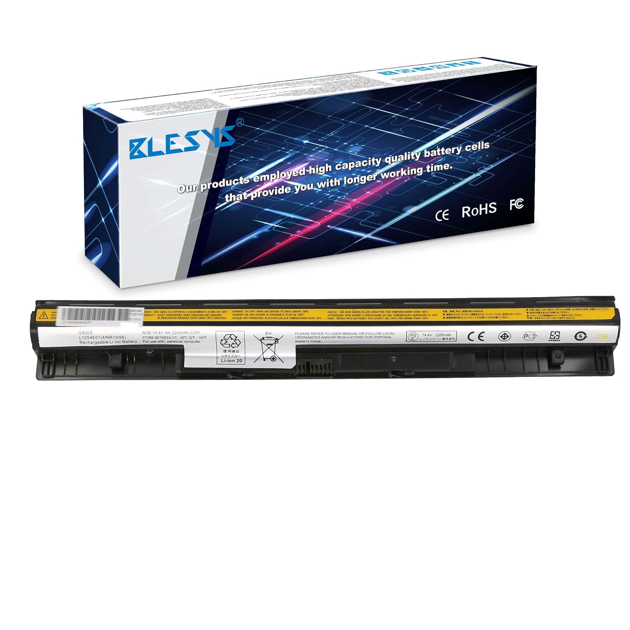 Blesys Batteria 14.4V 32Wh per Lenovo Z50, G70, Z40